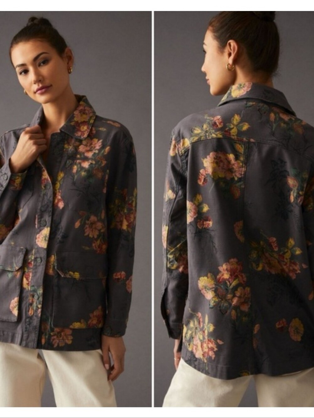 Pilcro “The Wanderer” Floral Utility jacket XS NWOT